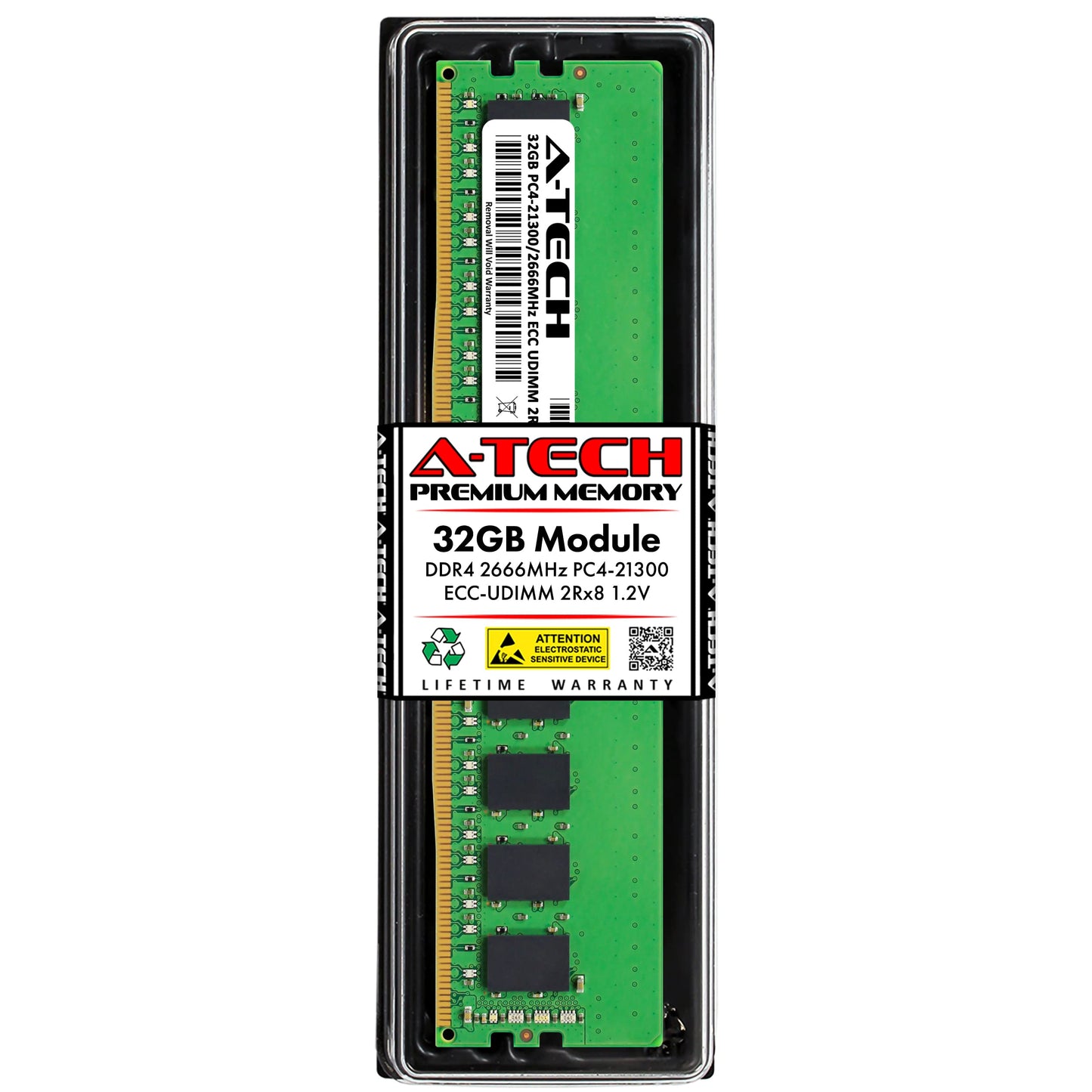 Module DIMM Kingston 32 Go DDR4-2666 ECC sans tampon