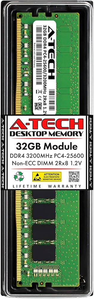 Kingston 32GB DDR4 3200MHz DIMM Unbuffered Non-ECC (KCP432ND8/32)