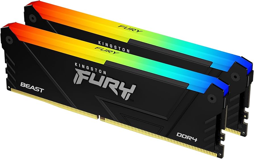 Kingston 32 Go DDR4 2666 MT/s CL16 FURY Beast RGB DIMM