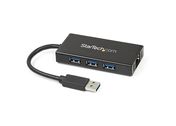StarTech ST3300GU3B USB 3.0 Hub with Gigabit Ethernet Adapter