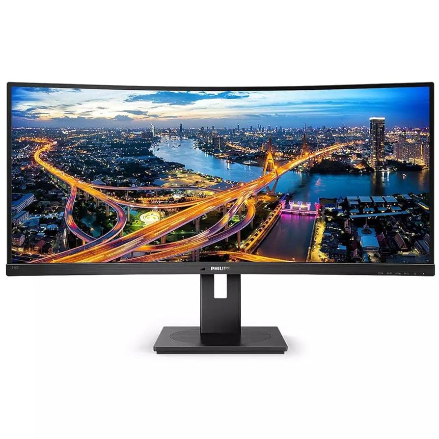 Moniteur LCD incurvé Philips 346B1C 34 pouces WQHD, 100 Hz, USB-C, dalle VA