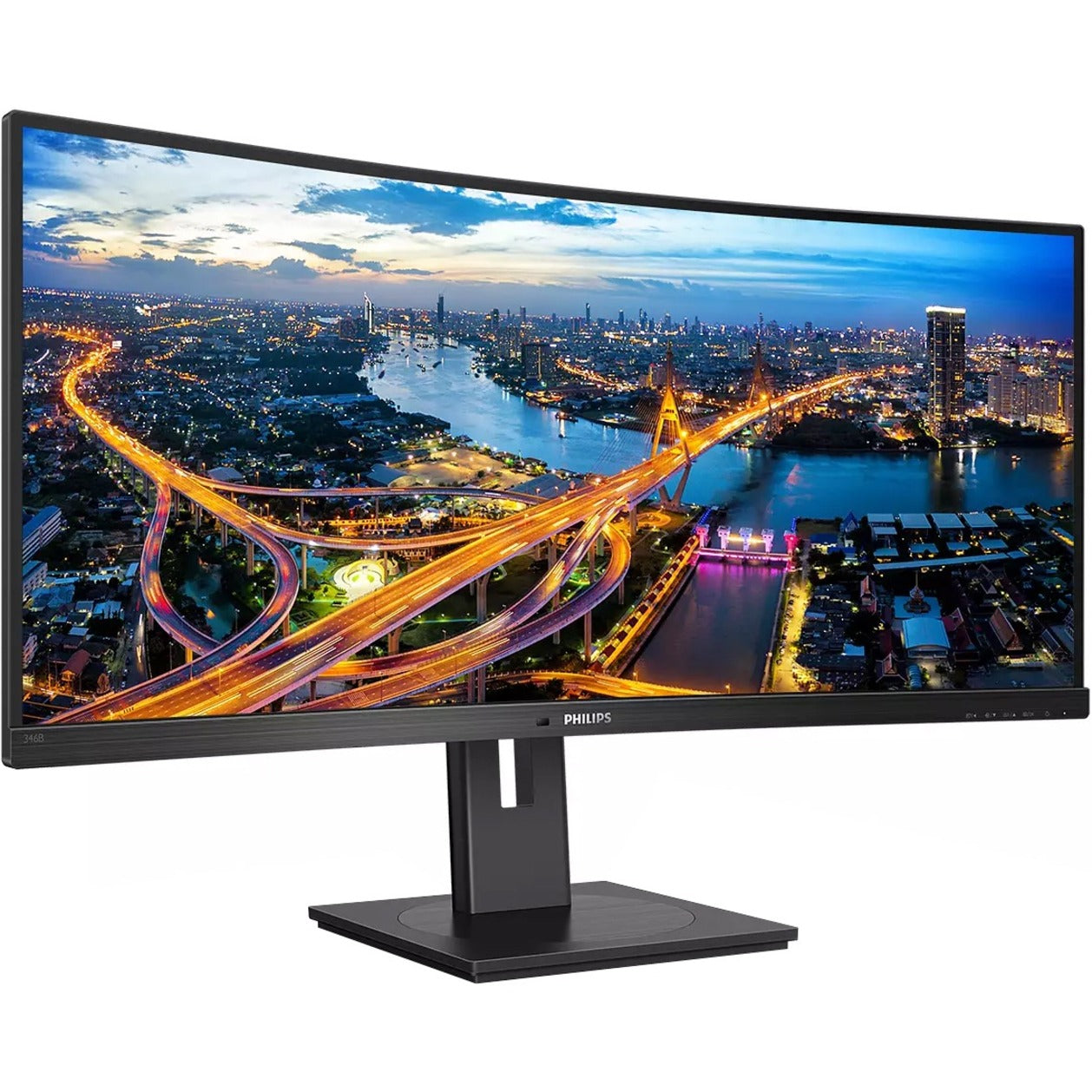 Philips 346B1C 34" Curved WQHD LCD Monitor, 100Hz, USB-C, VA Panel