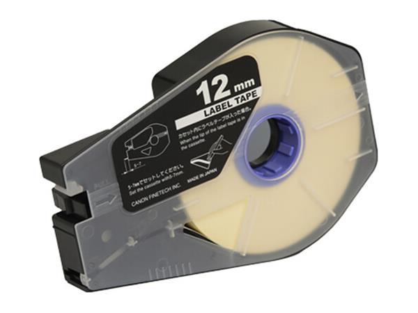 Canon's Label Tape Cassette offers high-quality labeling with a width of 12mm and a 30-meter length per roll. Designed for compatibility with Canon Mk2600 and Mk1500 labeling systems, each box includes three cassettes, ideal for extended industrial or office use.