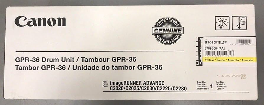 Tambour jaune Canon GPR-36 pour imageRUNNER ADVANCE C2020-C2233