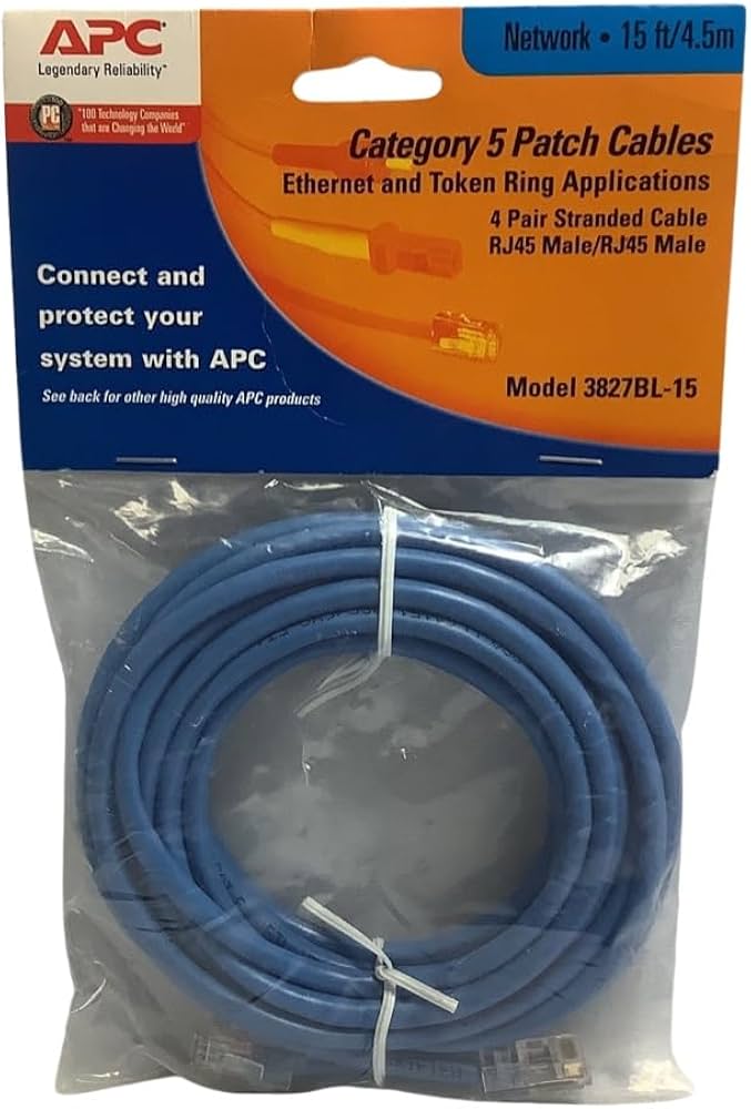 Câble de raccordement RJ45 UTP APC 3827GY-5, 1,5 m, gris