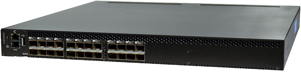 Lenovo B6505 FC SAN Switch with 12 x 16Gb SWL SFPs