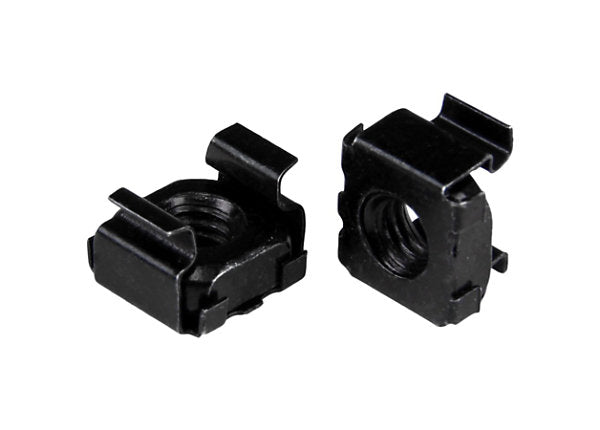 Écrous cage StarTech M6, lot de 50, acier inoxydable noir