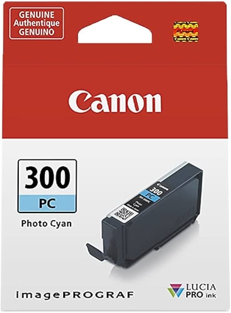 Réservoir d'encre cyan Canon PFI-300 pour ImagePROGRAF PRO-300