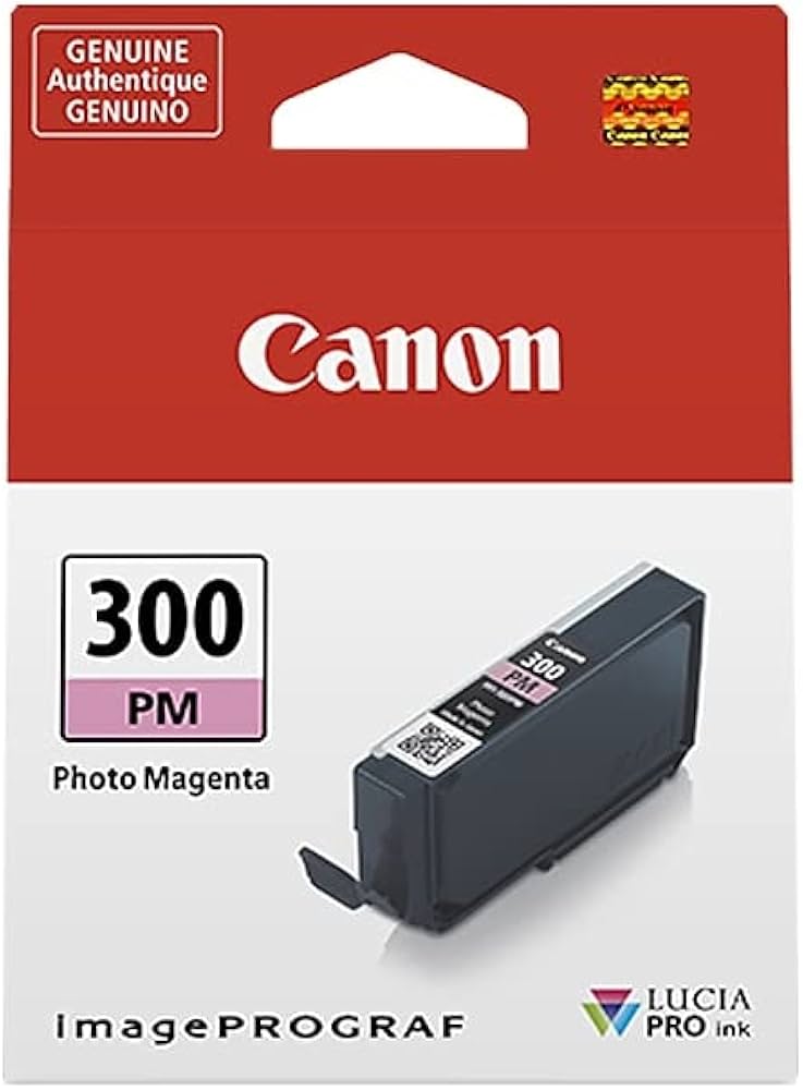 Réservoir d'encre magenta photo Canon PFI-300 pour imagePROGRAF PRO-300