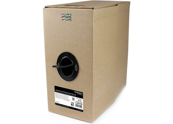 Câble Ethernet CMR solide StarTech Cat6 de 304 m, noir, conforme aux normes TAA