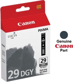 Réservoir d'encre gris foncé Canon PGI-29 pour Pixma PRO-1