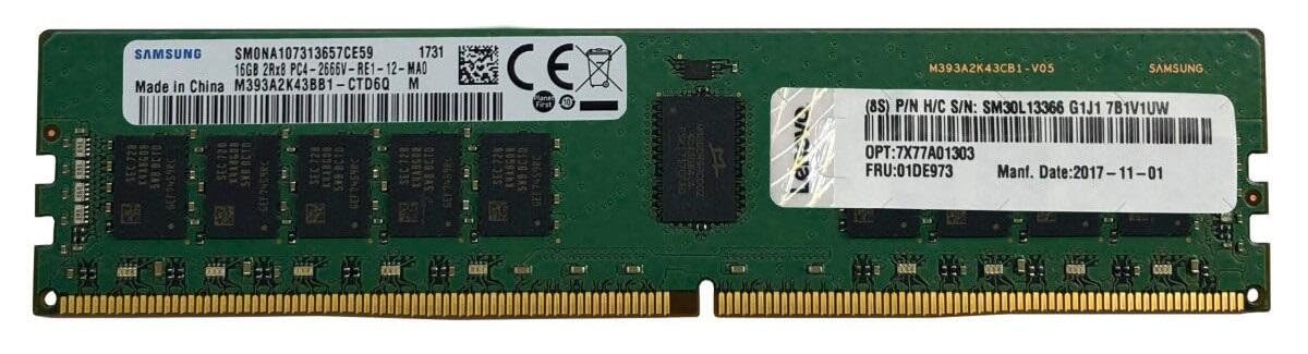 Mémoire RAM ThinkSystem TruDDR5 4800 MHz ECC UDIMM 16 Go