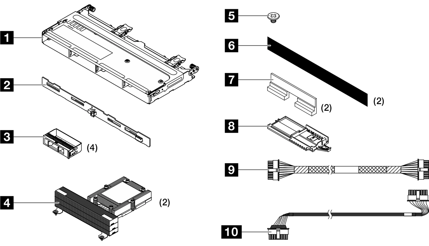 Lenovo SR665 3.5 Middle SAS Cable Kit v2