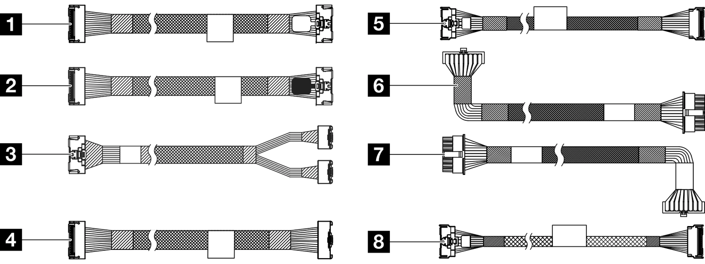 Lenovo SR645 10x2.5 BP NVMe Cable Kit v2