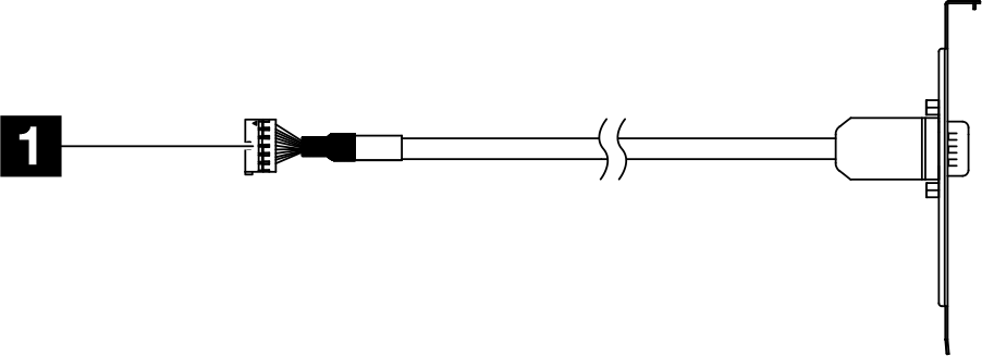 Lenovo SR675 V3 Supplemental Power Cable for H100 GPU