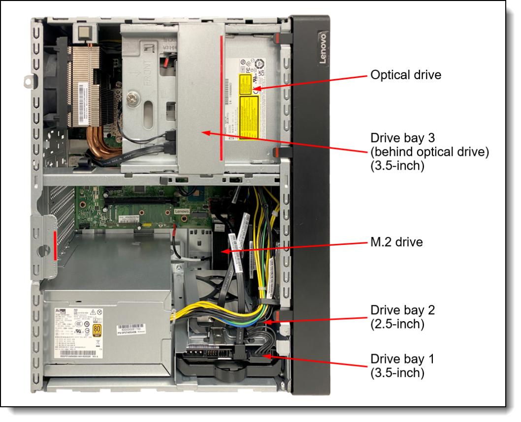 Lenovo ST50 V2 2.5" Drive Bay 2 Cage Kit