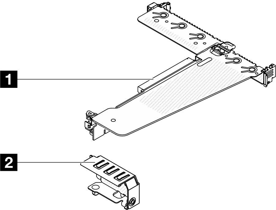 Lenovo V3 1U G4 X16 PCIe Riser 2 Option Kit