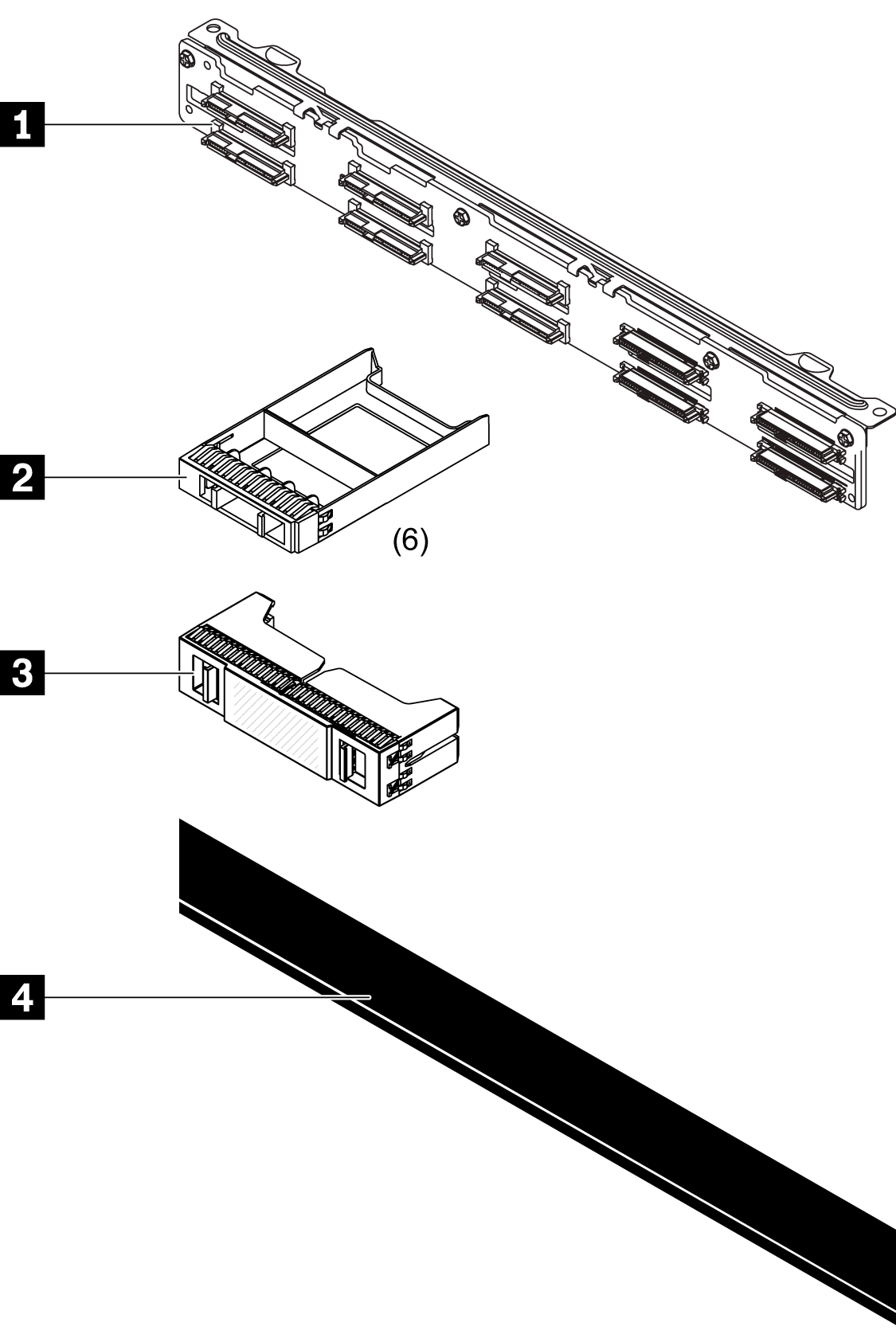 Lenovo V3 1U 10x2.5 NVMe Gen4 Backplane Option Kit