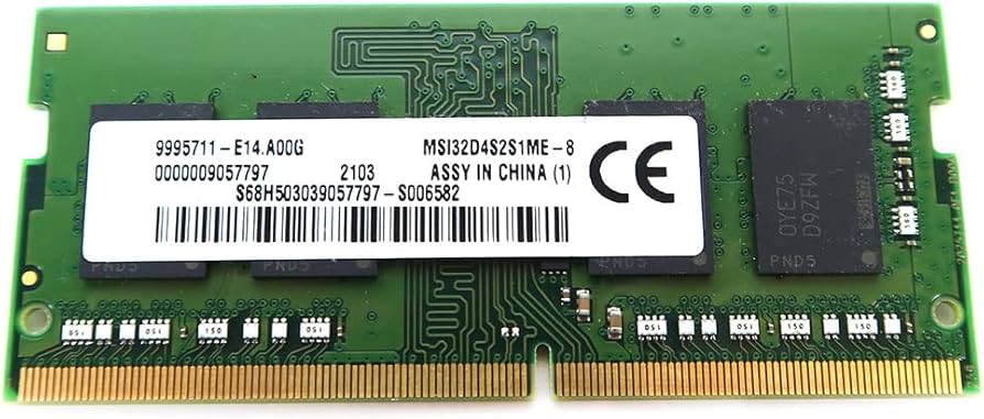 Mémoire RAM Kingston DDR4 3200 MHz SO-DIMM CL22 4 Go