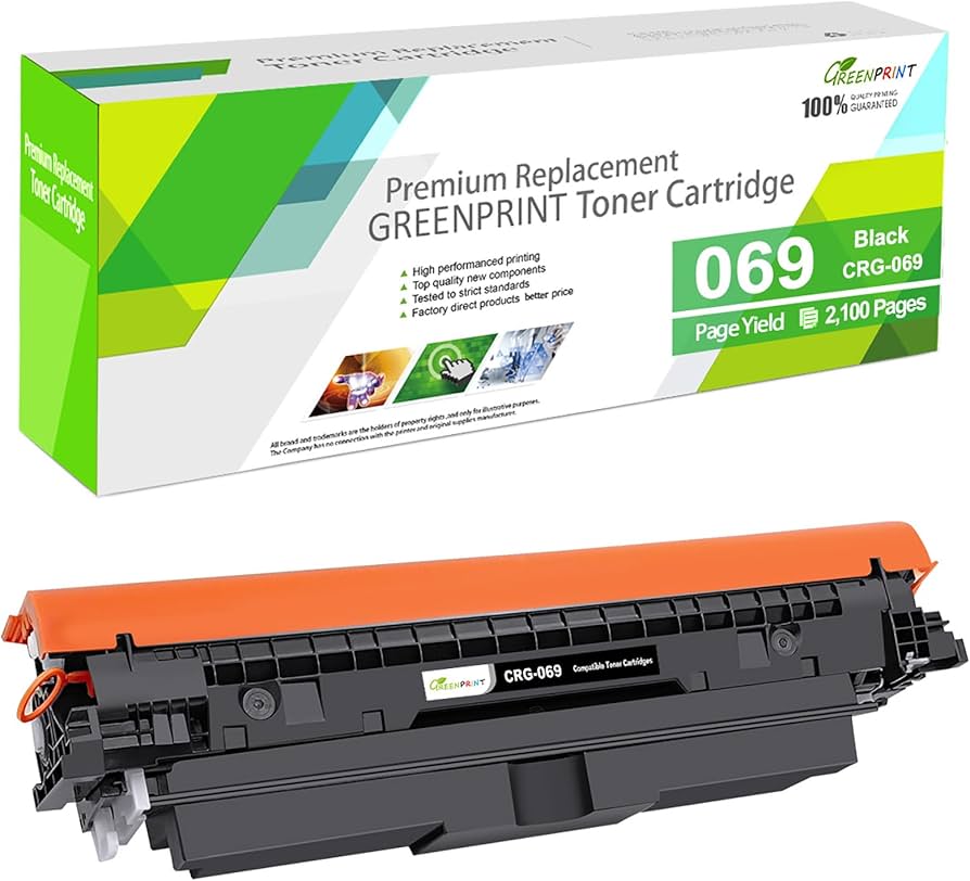 Cartouche de toner noir Canon 069, capacité de 2 100 pages