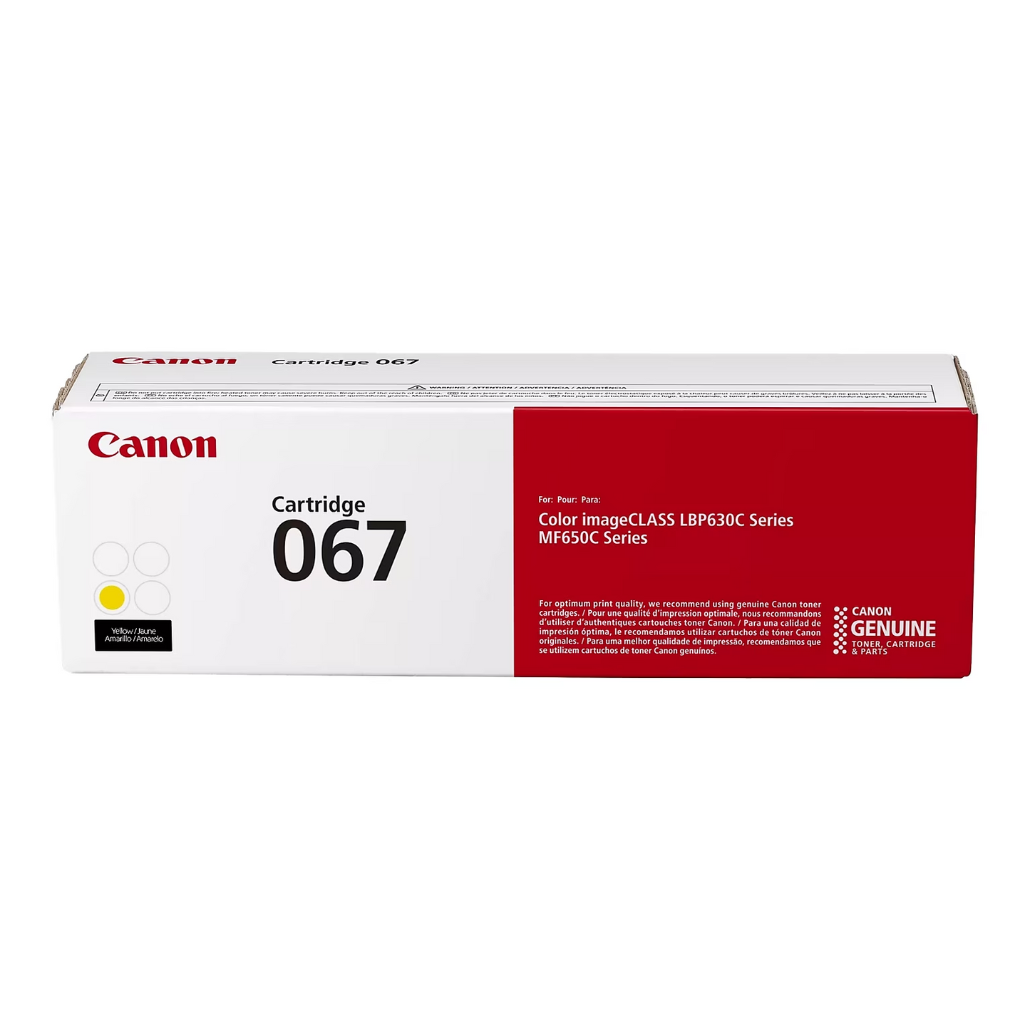 Cartouche de toner jaune Canon 067, rendement standard (5099C001)