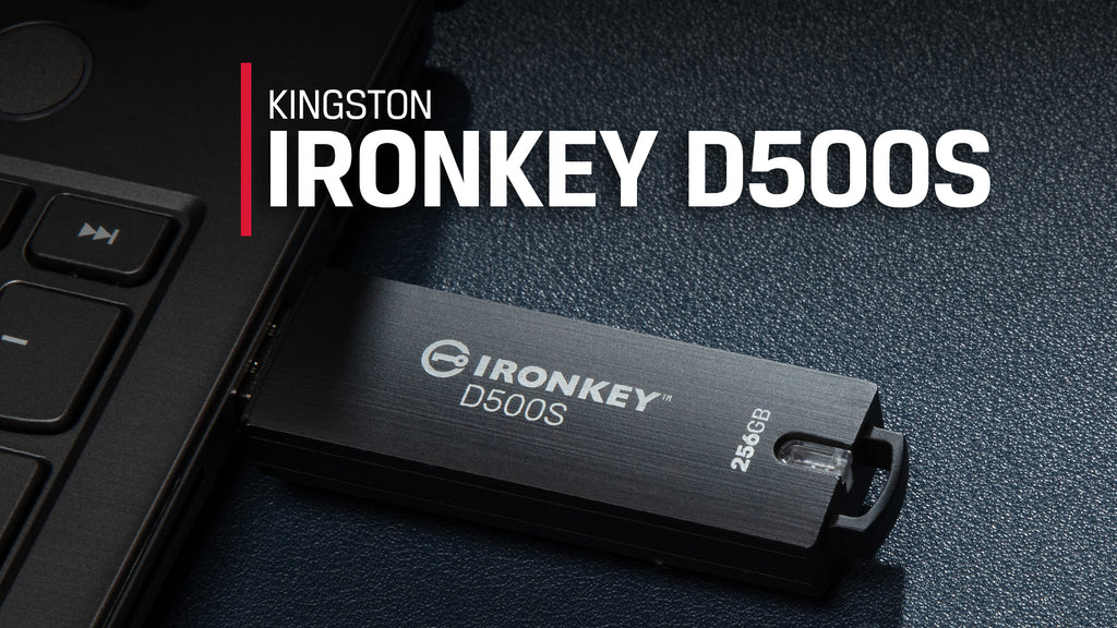Clé USB 3.2 Kingston IronKey D500S 512 Go FIPS 140-3 AES-256