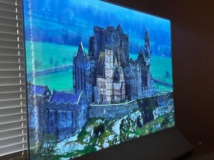 LG 55EW5PG-S 55-Inch Transparent OLED Display, FHD, HDMI/DP/USB