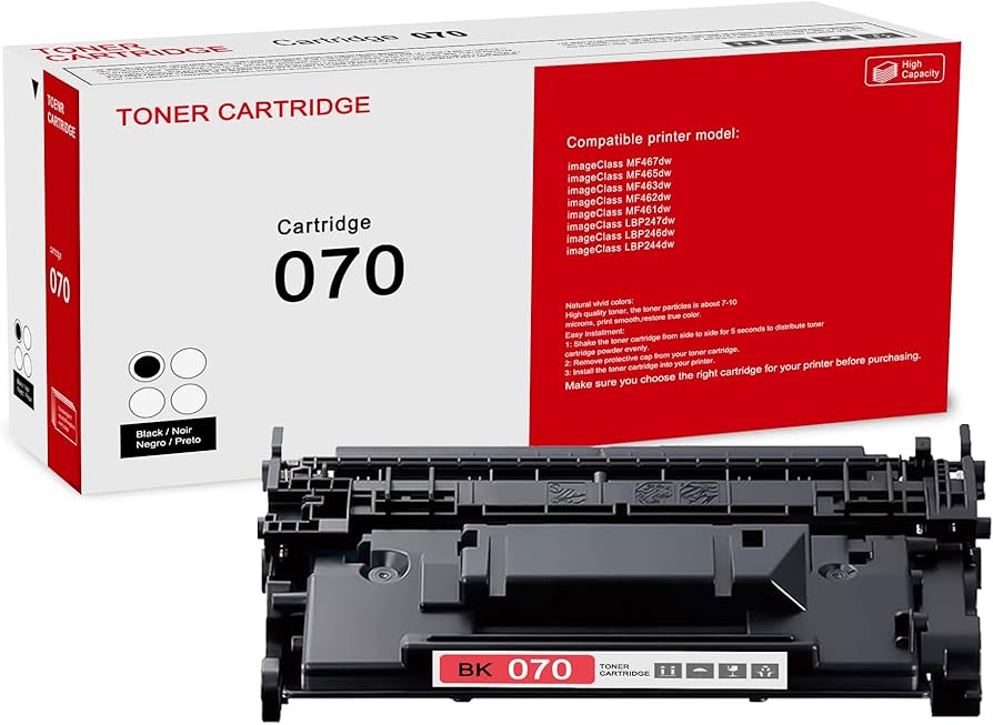 Cartouche de toner noir Canon 070 pour séries MF et LBP (5639C001)