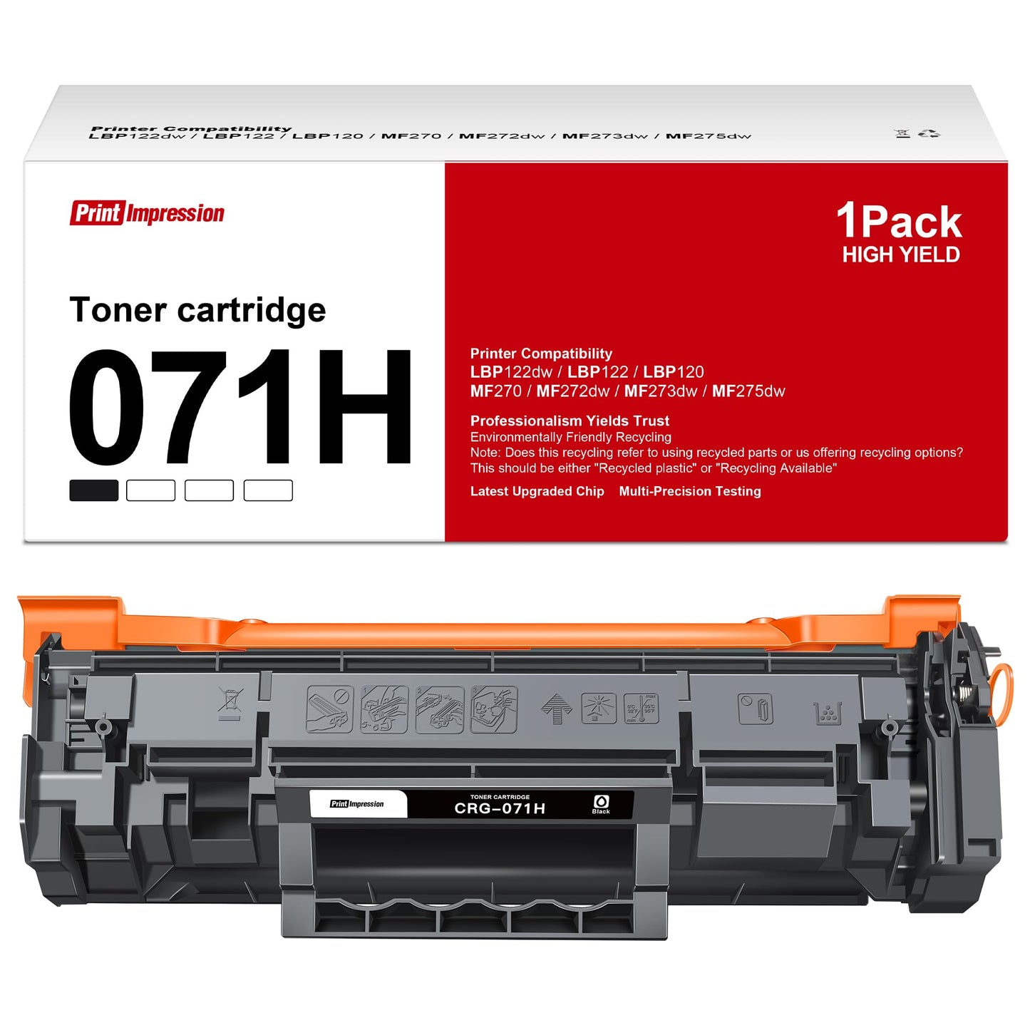 Cartouche de toner noir haute capacité Canon 071, 5646C001
