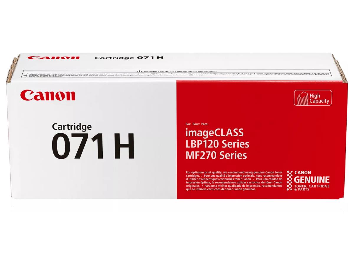 The Canon Cartridge 071 Black High Capacity Toner is engineered for reliable performance with compatible Canon printers, including the LBP122dw, MF272dw, MF273dw, and MF275dw. Delivering up to 2,500 pages per cartridge under ISO/IEC standards, it offers cost-effective, high-volume printing with minimal downtime. Designed and manufactured in Japan, this toner is also TAA compliant for government and enterprise use.
