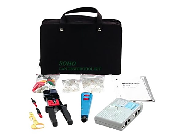StarTech RJ45 Network Installer Tool Kit with Tester and Case