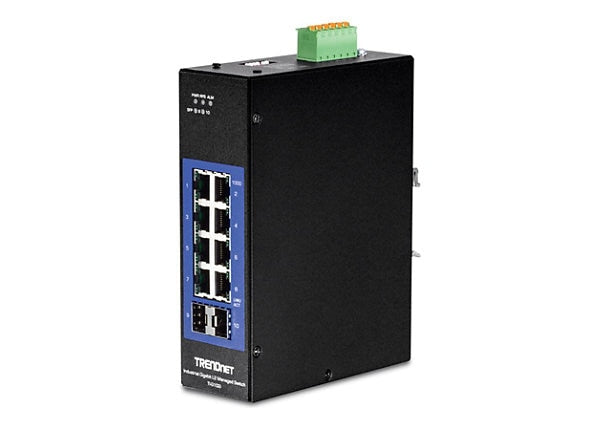 Commutateur rail DIN Gigabit industriel L2 à 10 ports TRENDnet TI-G102I