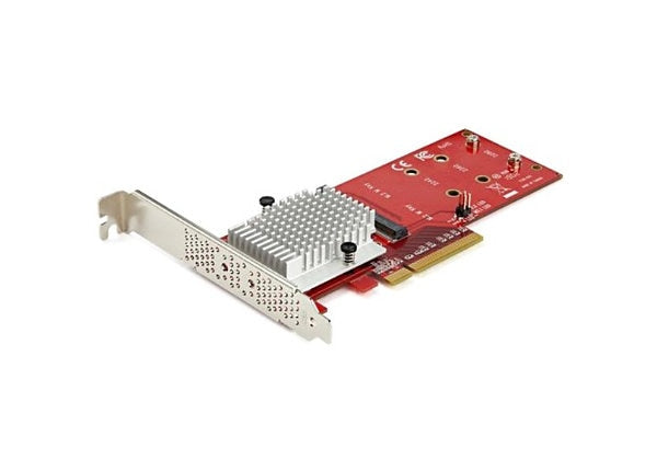 STARTECH Dual M.2 PCIe SSD Adapter NVME/AHCI - PEX8M2E2