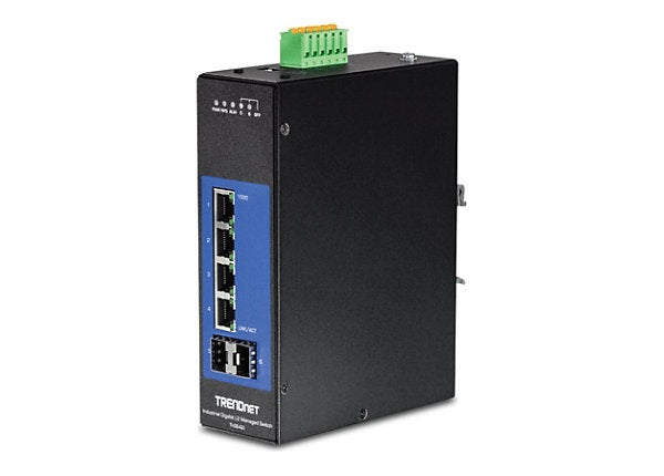 Commutateur industriel L2 6 ports TRENDnet TI-G642I pour rail DIN