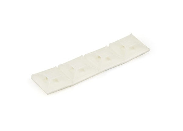 StarTech CBMCTM1 Adhesive Cable Tie Mounts, 100-Pack, Nylon, White