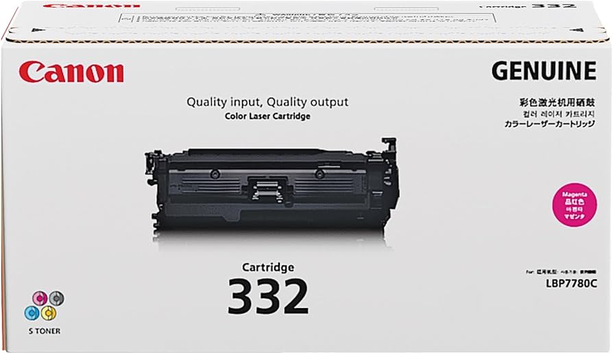 Cartouche de toner cyan Canon 332 pour imageCLASS LBP7780Cdn