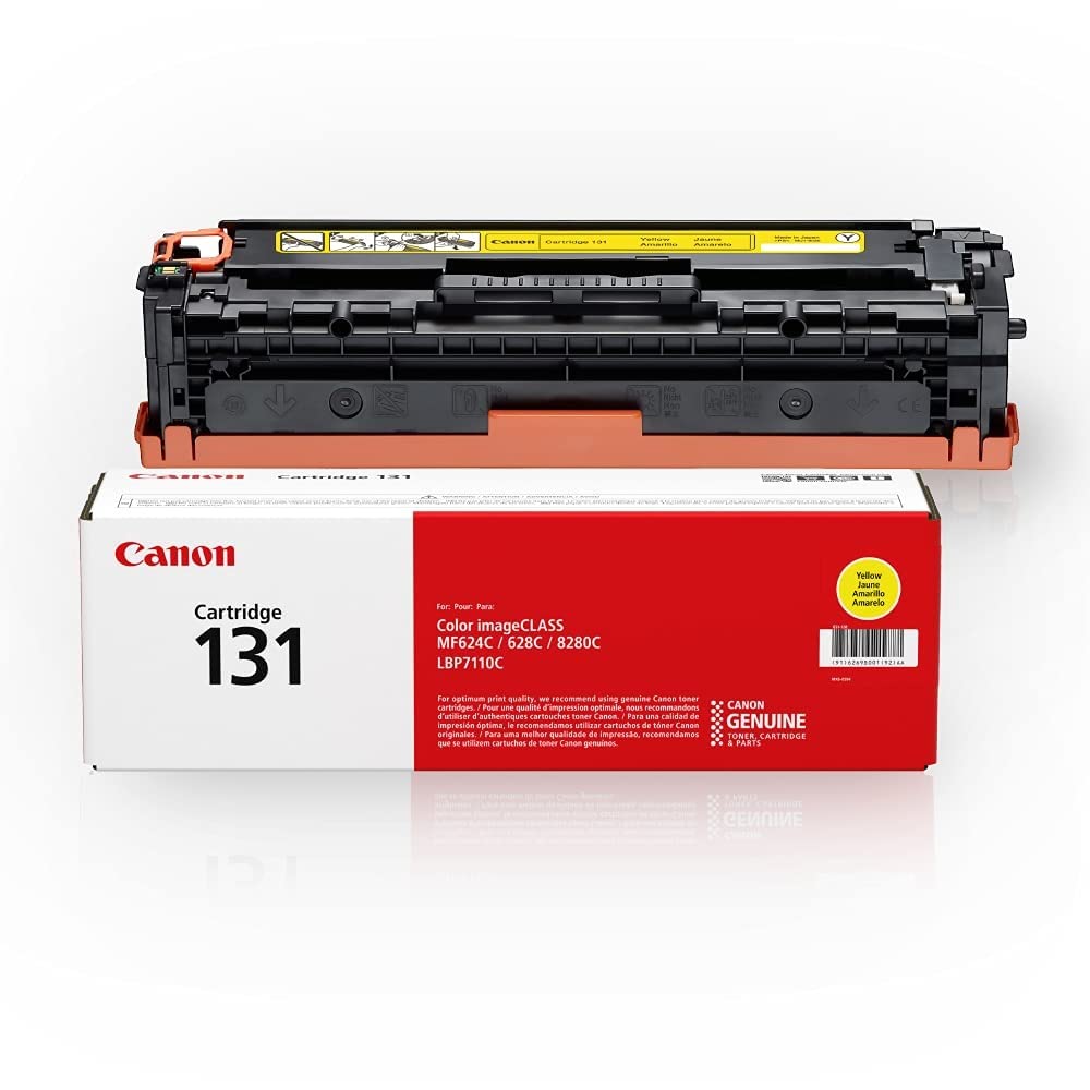 Canon Cartridge 131 Yellow Toner, 1,500 Pages, 6269B001AA