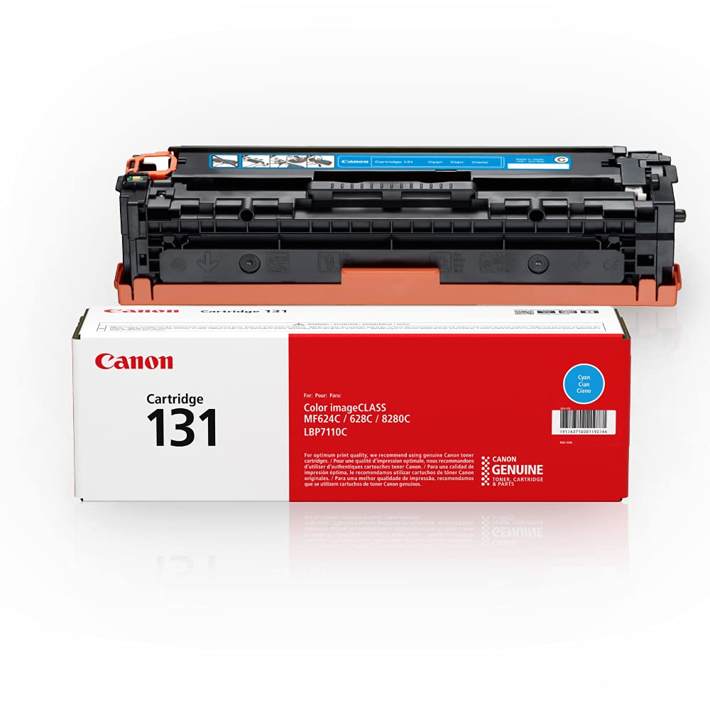 Canon Cartridge 131 Cyan Toner, 1,500 Pages, 6271B001