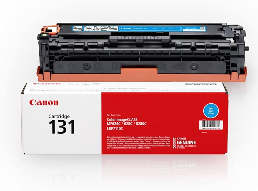 Canon Cartridge 131 Cyan Toner, 1,500 Pages, 6271B001