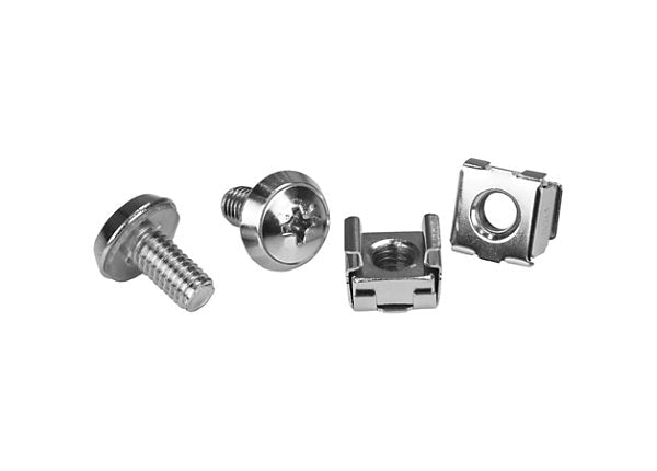 StarTech 100-Pack M6 Mounting Screws and Cage Nuts - CABSCREWM62