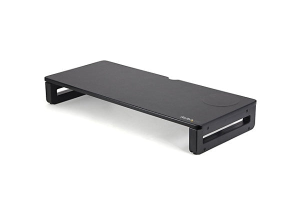 StarTech Monitor Riser Stand with 15W Qi Wireless Charging - Black