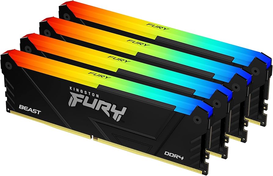 Kingston FURY Renegade RGB 64GB DDR4 3600MT/s CL16 Kit (4x16GB)