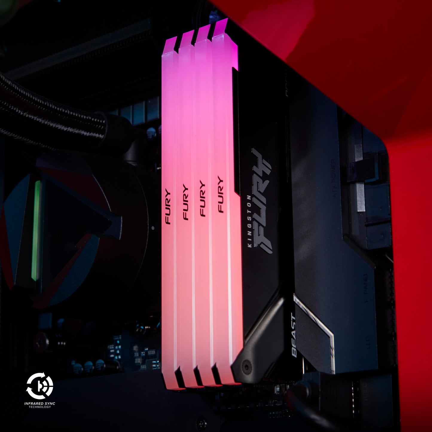 Kingston 64GB (4x16GB) DDR4 3200MT/s CL16 Fury Beast RGB