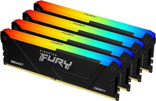 Kingston Fury Beast RGB 64GB (4x16GB) DDR4 3600MT/s CL18 Kit