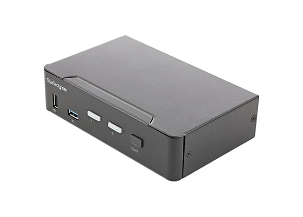 StarTech 2-Port HDMI KVM Switch with USB Hub, 4K 60Hz SV231HU34K6