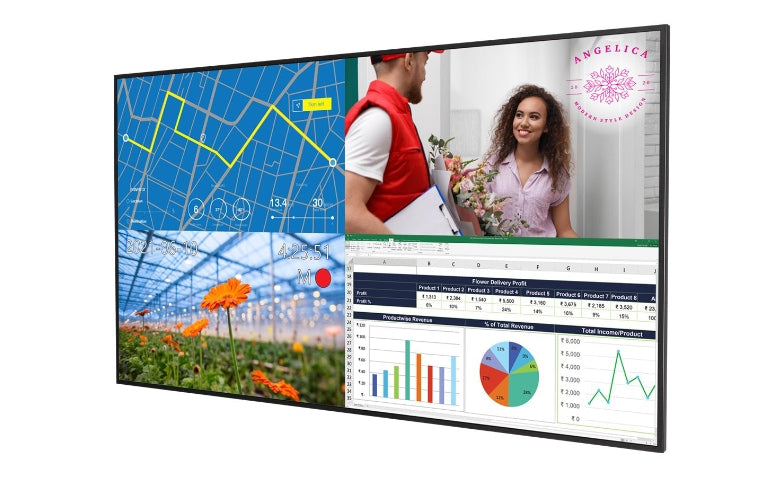 Écran LCD UHD 98" PLANAR URP98, 500 nits, 24h/24 et 7j/7, antireflet, conforme aux normes TAA