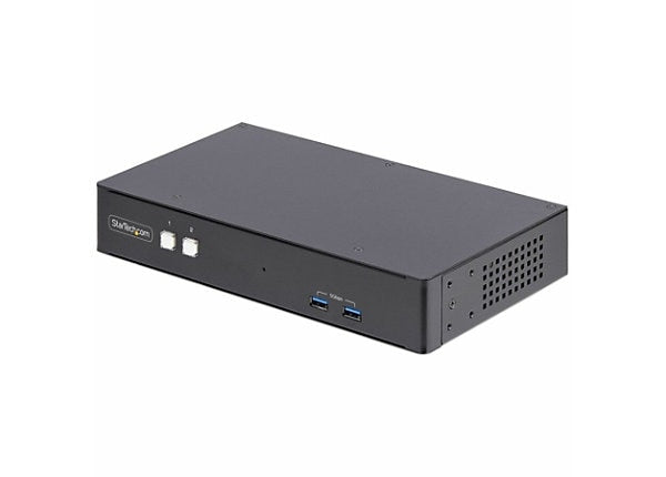 StarTech 2-Port Dual-Monitor DisplayPort KVM Switch, 4K 60Hz, TAA Compliant