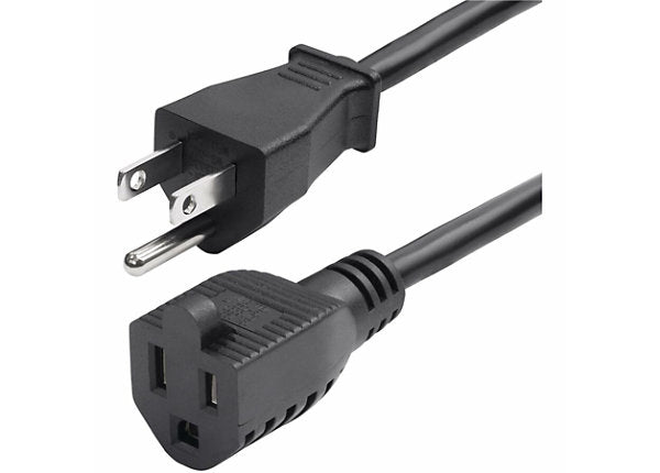 Rallonge d'alimentation StarTech 3 m NEMA 5-15P vers 5-15R, 10 A 125 V, 18 AWG