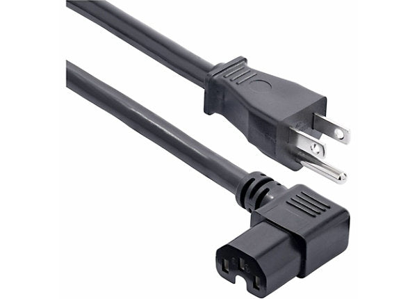 StarTech 8ft Heavy Duty Power Cord, NEMA 5-15P to Right-Angle C15, 14AWG