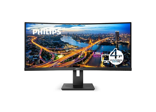 Philips 346B1C 34" Curved WQHD LED Monitor with USB-C and TAA